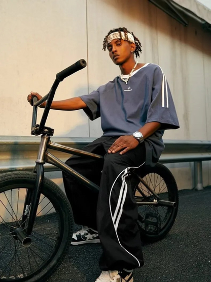 Valtro® Striped Tech Trackpants